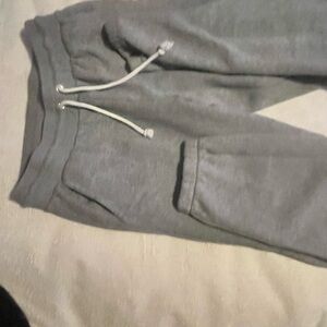 Wild Fable Gray Sweatpants with Elastic Waistband and Drawstring
